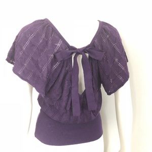 F21 purple sweater top